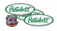 White and Green Peterbilt Emblem Skins