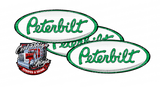 White and Green Peterbilt Emblem Skins