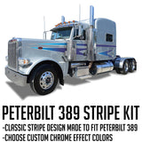 63" Peterbilt 389 Hard Wedge Stripe Kit