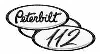 Unit 112 Black and White Peterbilt Emblem Skins