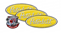 Yellow and White Peterbilt Emblem Skins